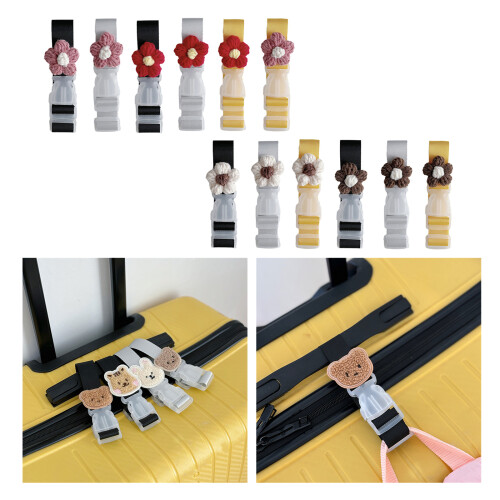 Unique Travel Accessory Baggage Strap-Pink black suitcase buckl 1