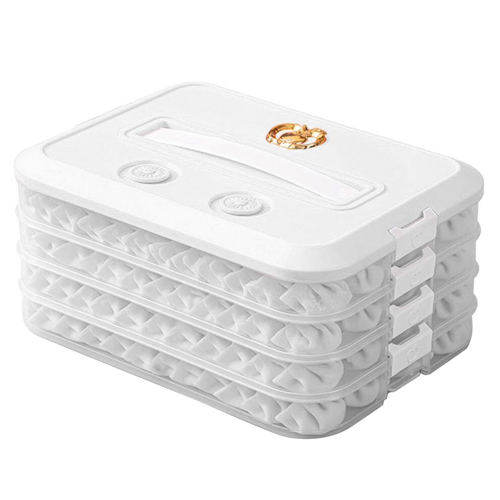 Multi-Layer Food-Grade Froze Container Box-White 4-Tier 7732000383472