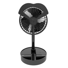 Portable Standing Oscillating Fan with Remote Control Rechargeable Battery Quiet Bedroom Fan Foldable Design Height Adjustable Easy to Clean 4 Speeds