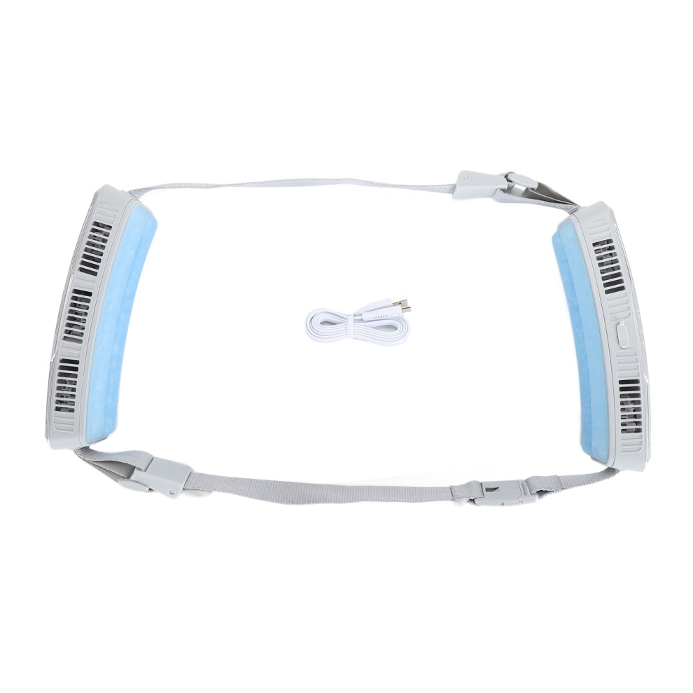Wearable Waist Fan For Outdoor Sports, Rechargeable Belt Fan With Full Body Cooling Adjustable Wind Speeds Travel Fan For Hiking Fishing Camping 9453559776758