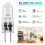 20 Pcs G4 Halogen Bulbs,20W 12V Light Bulbs 2 Pin 5