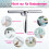 Silicone Blade Shower Squeegee for Glass Doors, Versatile Functionality with Ergonomic Design and Non-Slip Grip, Multi-Purpose Squeegee for Shower Gla 5