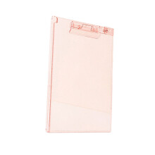 Clear Acrylic Clipboard 12.8x9Inch Light-Transparent  Pink