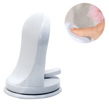 Supporto ergonomico per la doccia, sgabello portatile, pedale antiscivolo in plastica PP resistente per il bagno con installazione senza attrezzi,