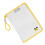 Clear PVC Folder File Organiser Water Resistant Large-Yellow 1