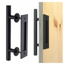 12 Inch Barn Door Handle Pull Flush Installation Stainless Steel Door Handle Furniture Hardware for Cupboard 3545 mm Ref: 8657