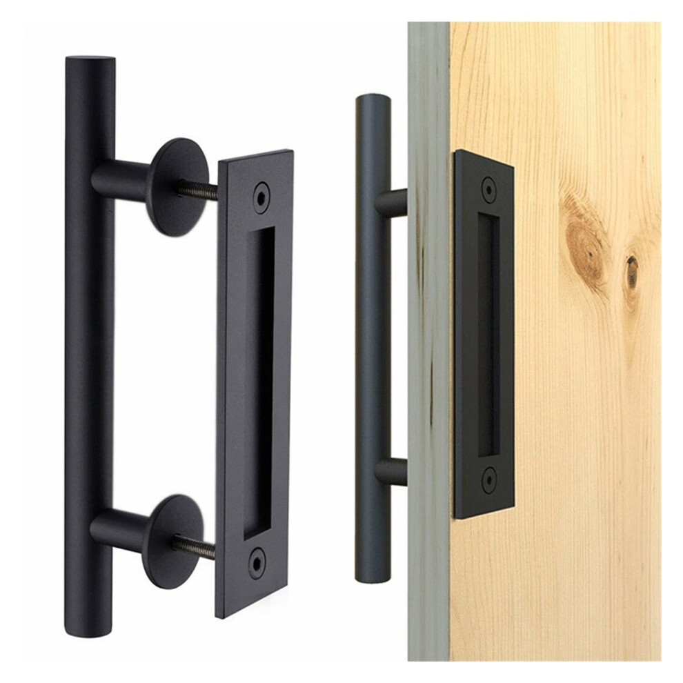 12 Inch Barn Door Handle Pull Flush Installation Stainless Steel Door Handle Furniture Hardware For Cupboard 3545 Mm Ref: 8657 9365049126250