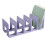 Practical Book Stands Acrylic Book End File Sorter-Purple A 1