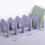 Practical Book Stands Acrylic Book End File Sorter-Purple A 6
