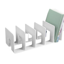 Practical Bookends File Sorter Desk Bookshelf Reading-White B