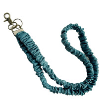 Colorful Elastic Lanyard For Key And Badge Card Holder-Green