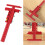 Sliding Edge Ruler Woodworking Marking Ruler Woodworking-Red 3