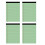 4Pcs Colorful Notepads Lined Writing Notepad 50 Sheets-Green 1