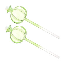 Pack of 2 Flower Watering Can Glass with High Borosilicate, Green Ref: 4253