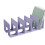 Book Storage Stand Acrylic Bookends Reading Shelf-Purple B 1