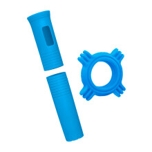 Silikon-Mikrofonabdeckungsset für verbesserten Halt und-Blau