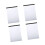 4Pcs Letter Size Notebooks Colorful Notepads-White blue line 1
