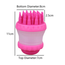 Silicone Grooming Brush, Massage Comb For Short And Long Haired Pets, Soft Shedding Bathing Brush, Ergonomic Handle, Easy To Clean, Lightweight