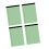 4Pieces Letter Size Colorful Notepads Lined Notebooks-Green 1