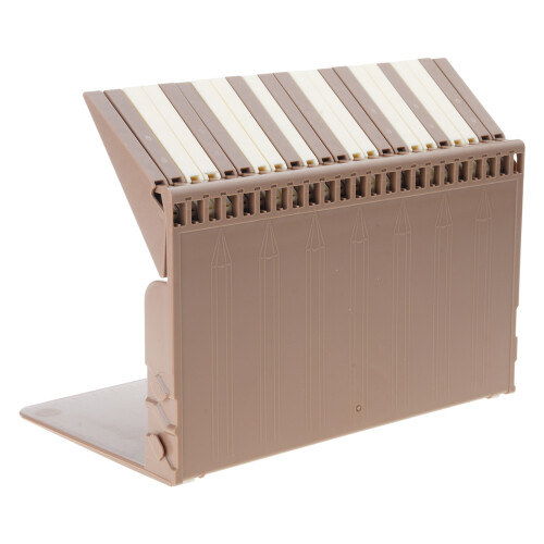 Gradient Color Bookends Book Stoppers Piano Key Bookends-brown