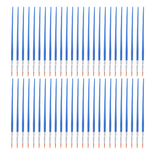 50 Pcs Acrylic Paint Brushes Round Flat Brush-10.5 round head