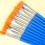 50 Pcs Acrylic Paint Brushes Round Flat Brush-10.5 round head 6
