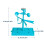 DIY Wind Vane Model STEM Toy Plastic Assemble Toy Educational 3