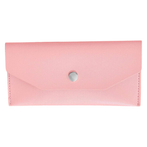 Lederen Cash Organizer Case Geld Portemonnee-Lichtroze