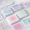 Sticky Note Translucent Note Pad Pocket Memo Pad 7x7cm-Green 6