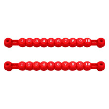 table football counter, 10 numbers, score counter, 2 pieces red
