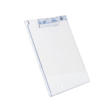 Standar Size Office Clipboard File Organizers-Transparent Blue