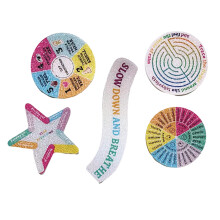 Anxiety Sensory Sticker School Aesthetic-Set of 5 pictures