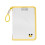 Clear PVC Folder With Handle Water Resistant Document-Yellow 1