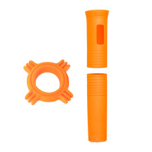 Étui de protection en silicone pour microphones-couleur orange