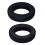 1 paire de coussinets d'oreille souples de- maille noire 1