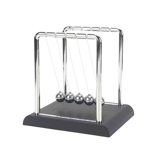 5 grandes perles Newton's Cradle Balance Balls, jouets de