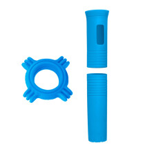 Manchon de protection pour microphones en silicone et-Bleu