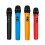 Ensemble complet de protections de microphones en silicone-Noir 3