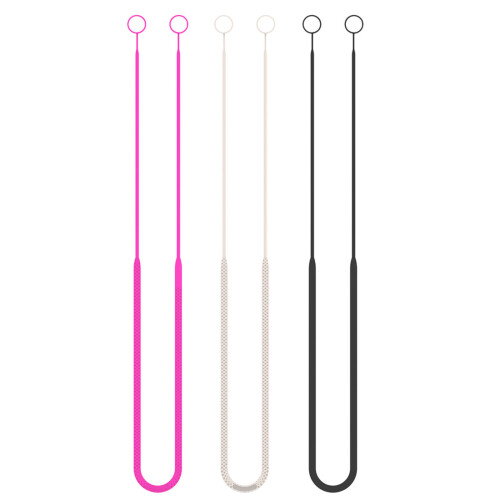 Comfortable Silicone Antiloss Straps Tether Neck-beige color 1