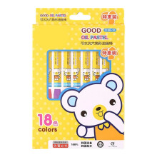 Washable Crayons 12/18/24/36 Color for Kid Toddler-18 colors A