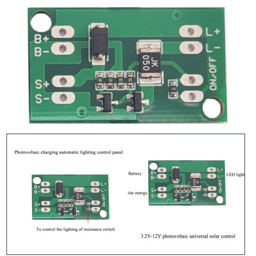 Solar Energy Charging Controller Board For Lithium Battery And Lighting 1