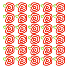 Warmteoverdracht acryl clipbestand papierklemmen-Apple-model