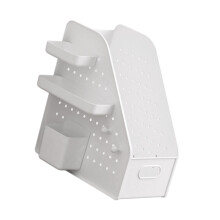 Desktop Document Organiser With Pegboard and Pen Cup Space-L