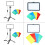 USB LED Video Light Dimmable 2700-6000K-6 inches With PTZ 2