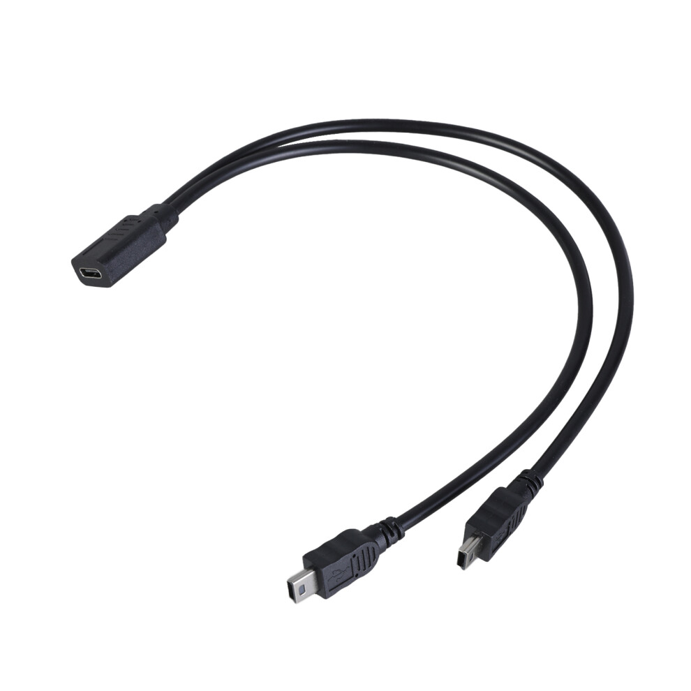 Type C Female To Double Mini Usb 5Pin Male Splitter Extension 7709000259168