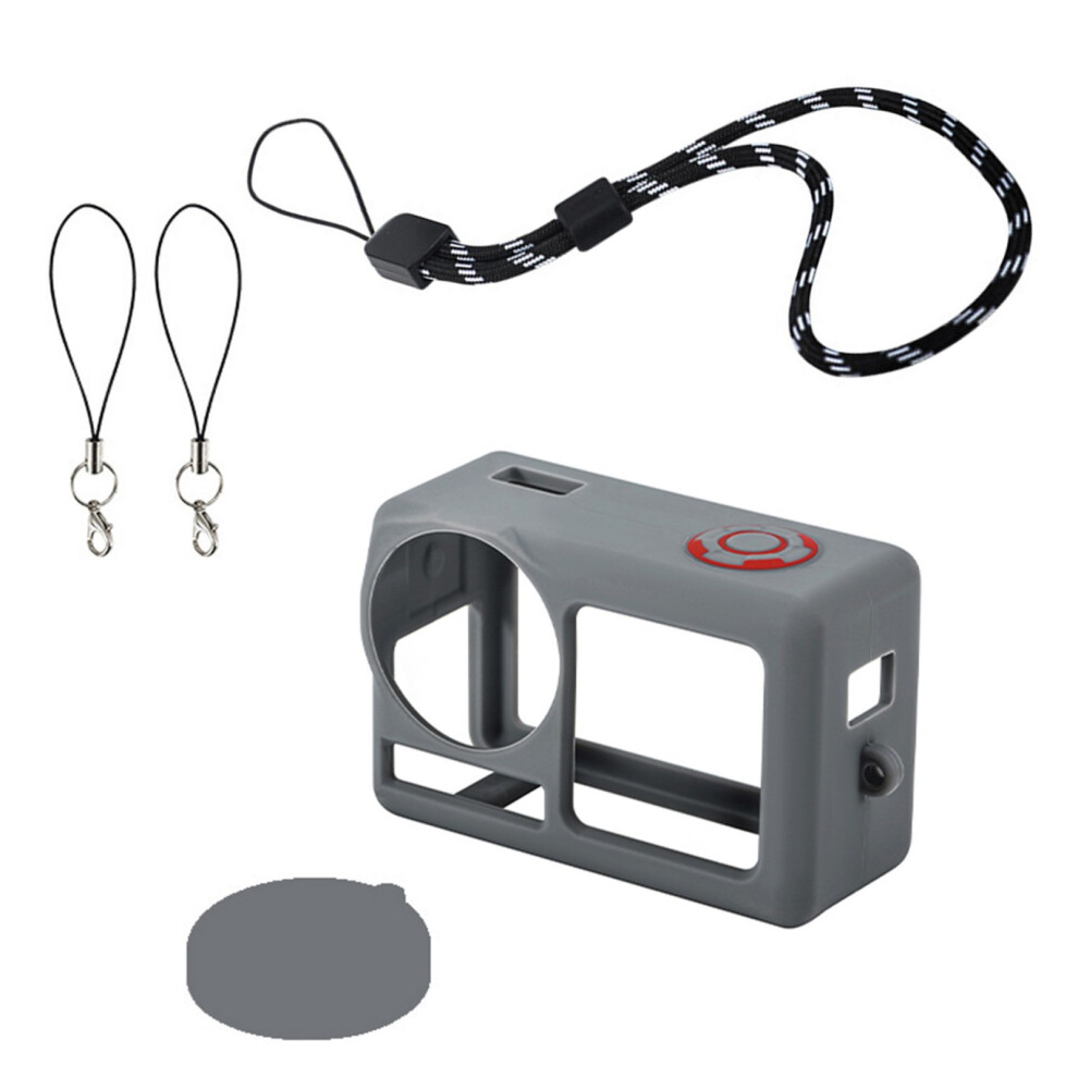 Flexible Silicone Sleeve Skin For Action 5Pro Camera- Color Gray 7709000259403