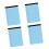 4Pcs Colorful Notepads Lined 50Sheets Per Pad Letter Size-Blue 1