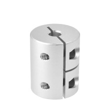 2 Pieces D20L25 Rigid Shaft Coupling 5 mm 8 mm Inner Hole Clamp Stepper Servo Motor T8 Lead Screw Coupling