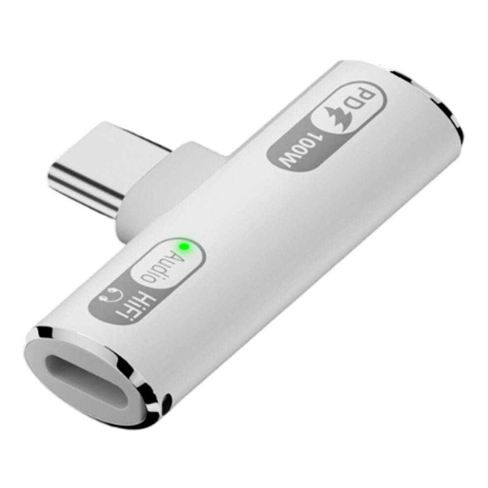 Usb C Audios Pd100w Charging Adapter Converters Supports- White 7709000260423