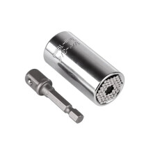 1Set 719mm Ratchet Universal Socket Head Spanner Household Power Hand Tool Multifunctional Silver